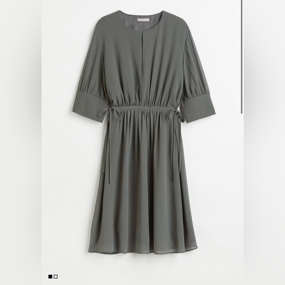 H&M Dresses & Skirts - BRAND NEW CHIFFON DRAWSTRING-WAIST DRESS